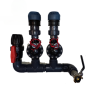 Preview: Vormontierte Einheit 2-fach, 40 - 50 mm, 1 1/2 - 2 " Magnetventile PGP Hunter ohne Box